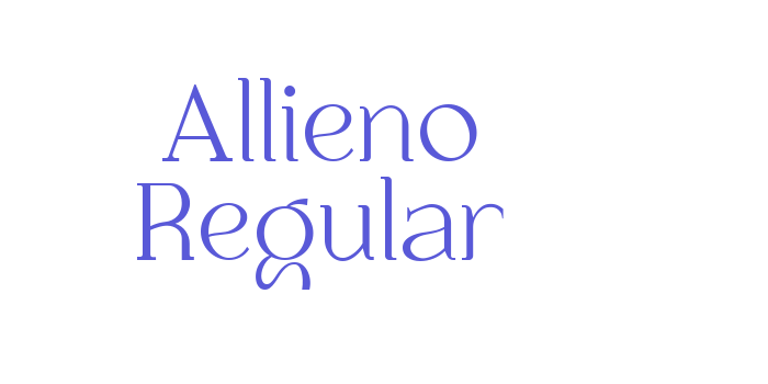 Allieno Regular Font