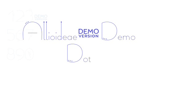 Allioideae-Demo Dot font free