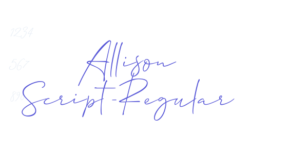 Allison Script-Regular font free