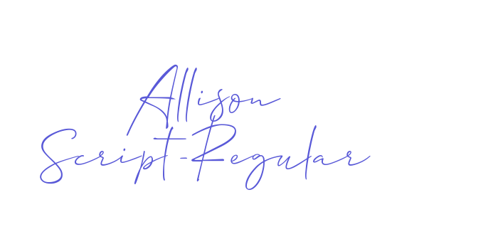 Allison Script-Regular Font Download