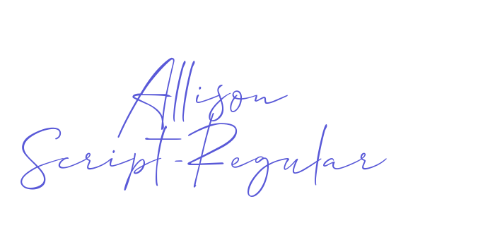 Allison Script-Regular Font