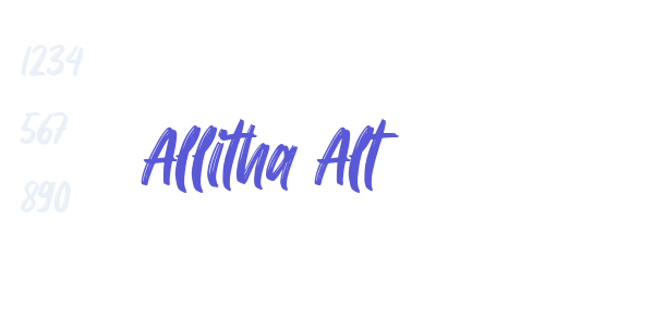 Allitha Alt font free