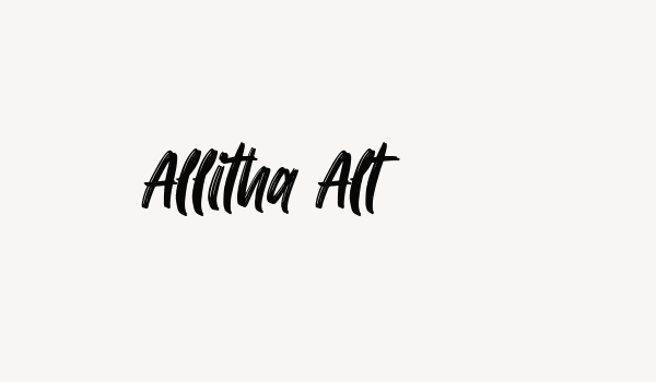 Allitha Alt Font