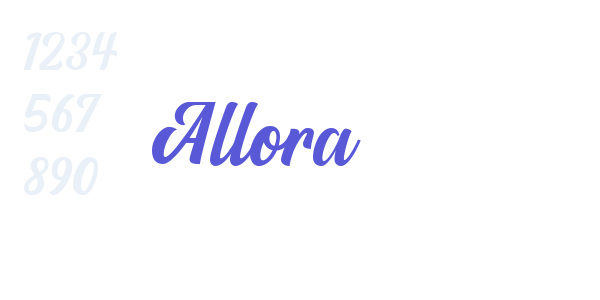 Allora font free