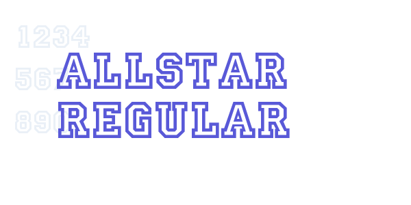 Allstar Regular font free