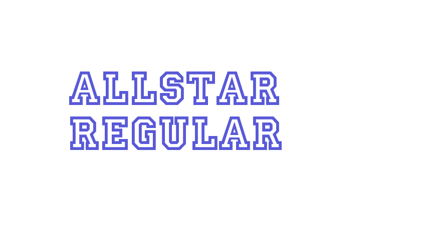 Allstar Regular Font