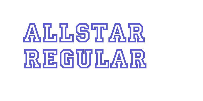 Allstar Regular Font