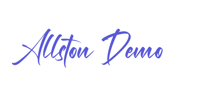 Download Allston Demo Font