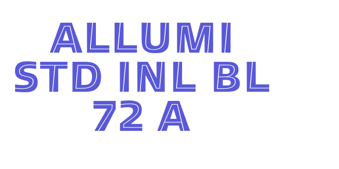 Allumi Std Inl Bl 72 A Font Download