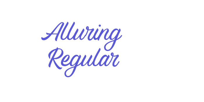 Alluring Regular Font