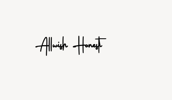 Allwish Honest Font