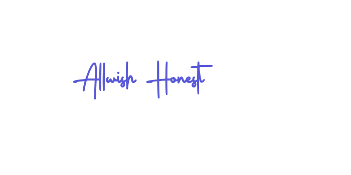 Allwish Honest Font Download