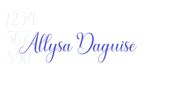 Allysa Daguise font