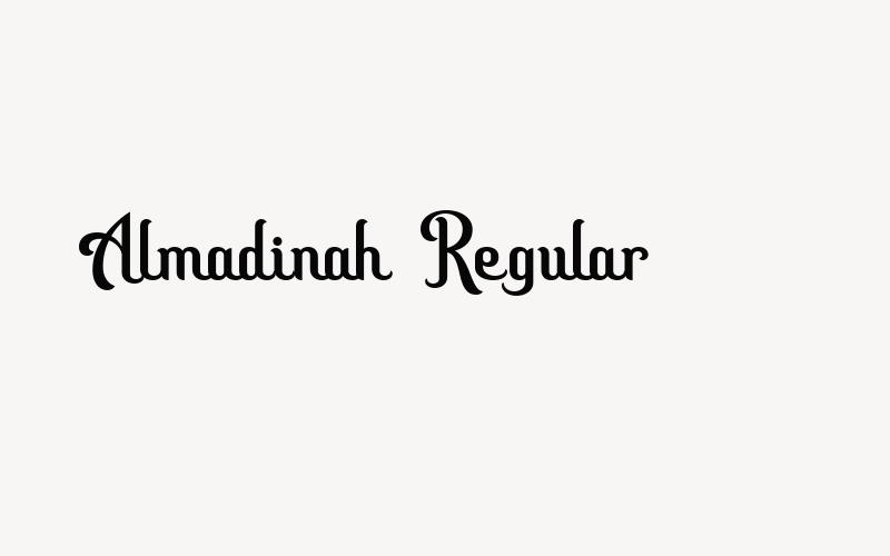 Almadinah Regular Font