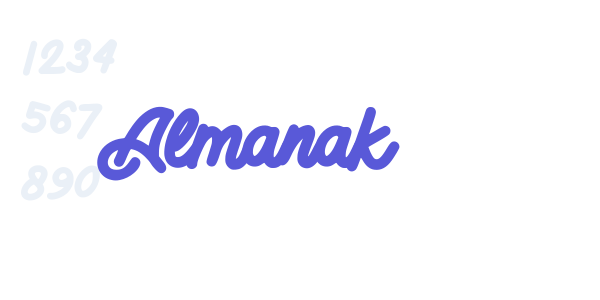 Almanak font free