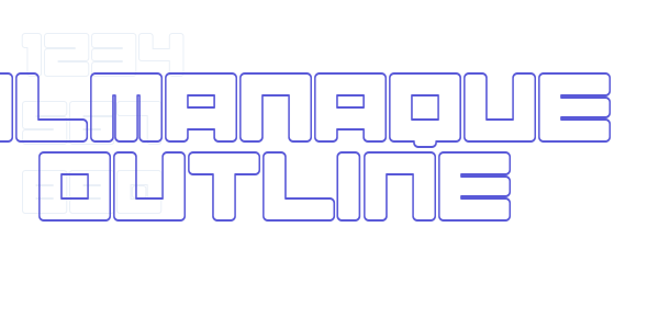 Almanaque Outline font free