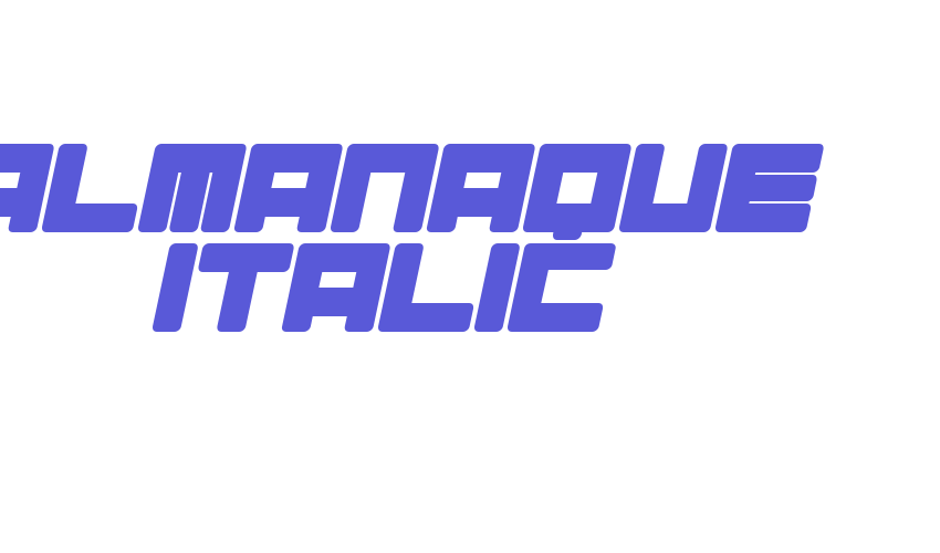 Almanaque Italic Font