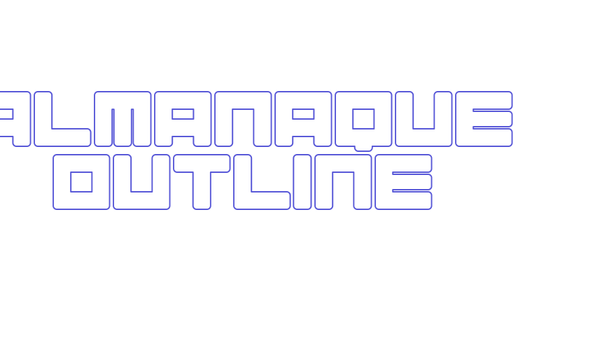 Almanaque Outline Font