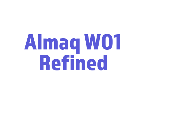 Almaq W01 Refined Font