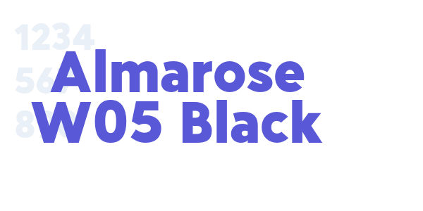 Almarose W05 Black font free