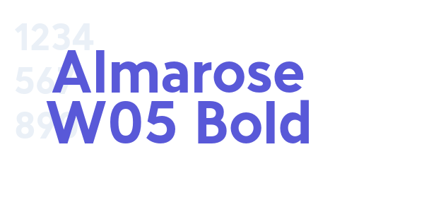 Almarose W05 Bold font free