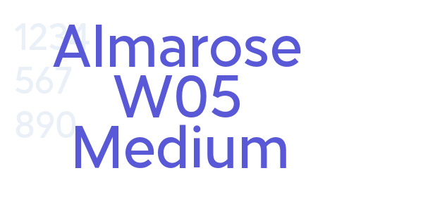 Almarose W05 Medium font free