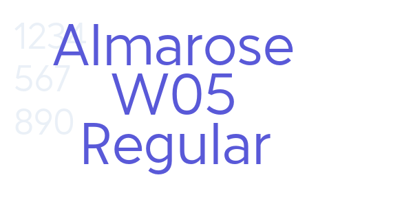 Almarose W05 Regular font free