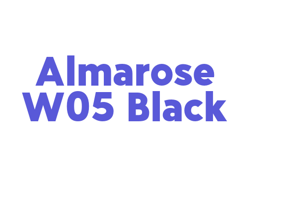 Almarose W05 Black Font