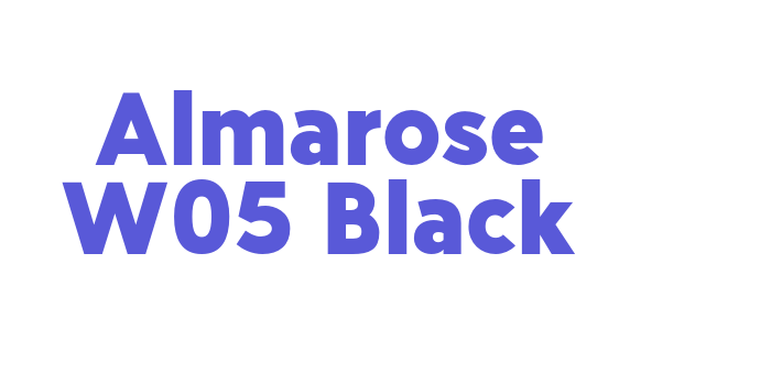 Almarose W05 Black Font Download