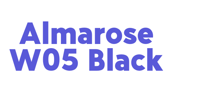 Almarose W05 Black Font