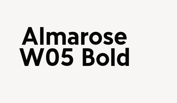 Almarose W05 Bold Font