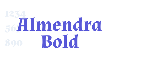 Almendra Bold font free