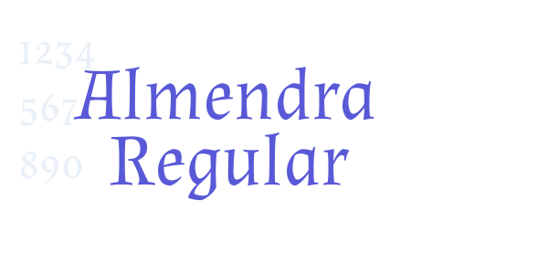 Almendra Regular font free