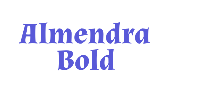 Almendra Bold Font