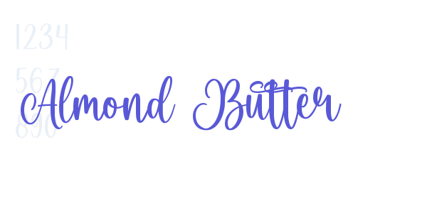 Almond Butter font free