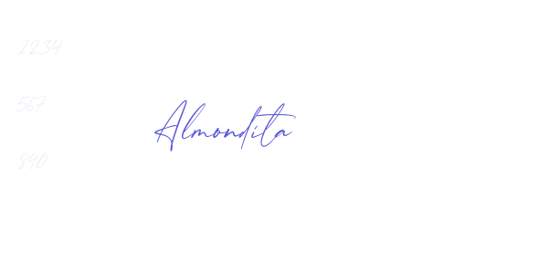 Almondita font