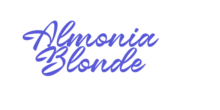 Almonia Blonde Font Download