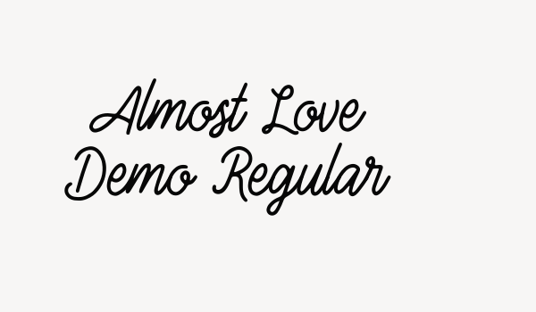 Almost Love Demo Regular Font