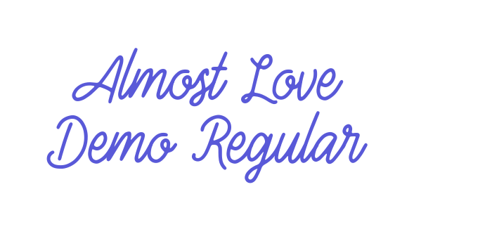 Almost Love Demo Regular Font