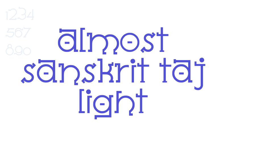 Almost Sanskrit Taj Light-font-download