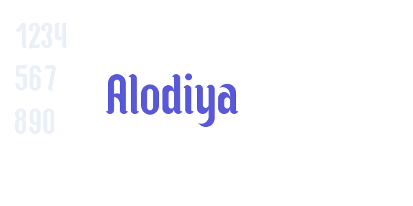 Alodiya font