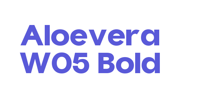 Aloevera W05 Bold Font