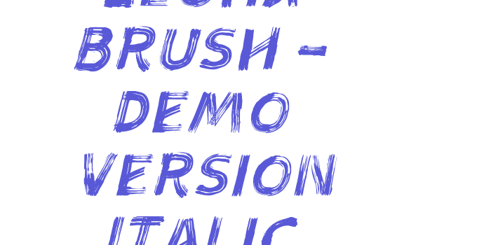 Aloha Brush – Demo Version Italic Font