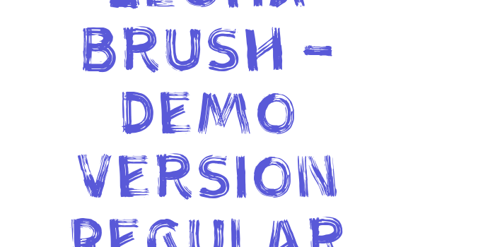 Aloha Brush – Demo Version Regular Font