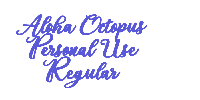 Aloha Octopus Personal Use Regular Font Download