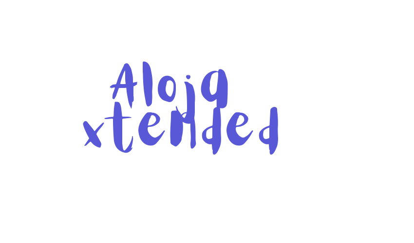 Aloja Extended Font