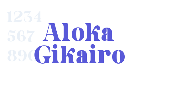 Aloka Gikairo font free