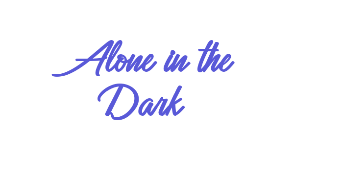 Alone in the Dark Font