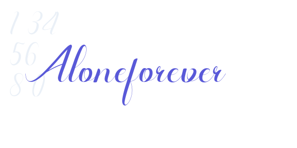 Aloneforever font free