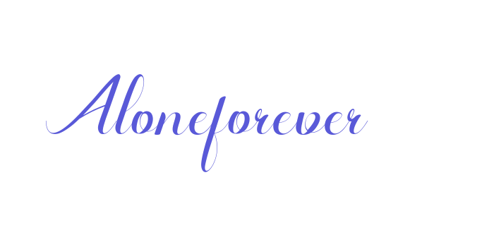 Aloneforever Font Download